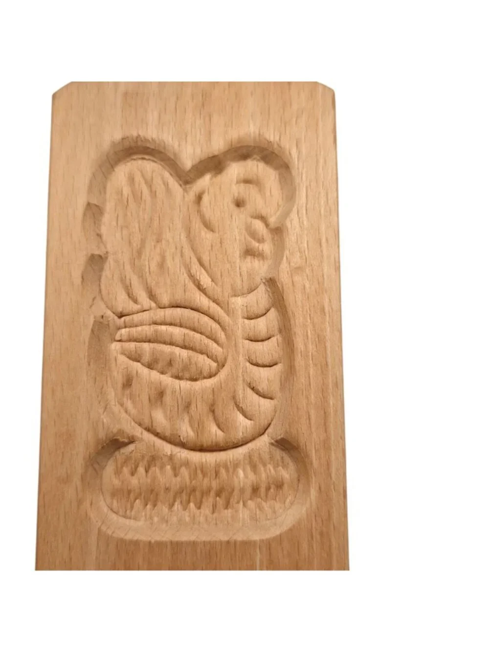 Vintage Wooden Speculaasplank Cookie Mold Carved Animal Windmill Folk Art